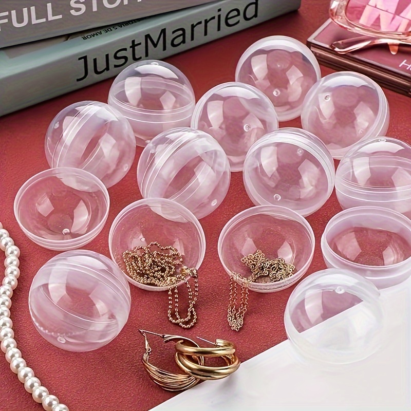 100pcs Clear Plastic Round Cap - Prize Capsule Toy Machine recension och pris