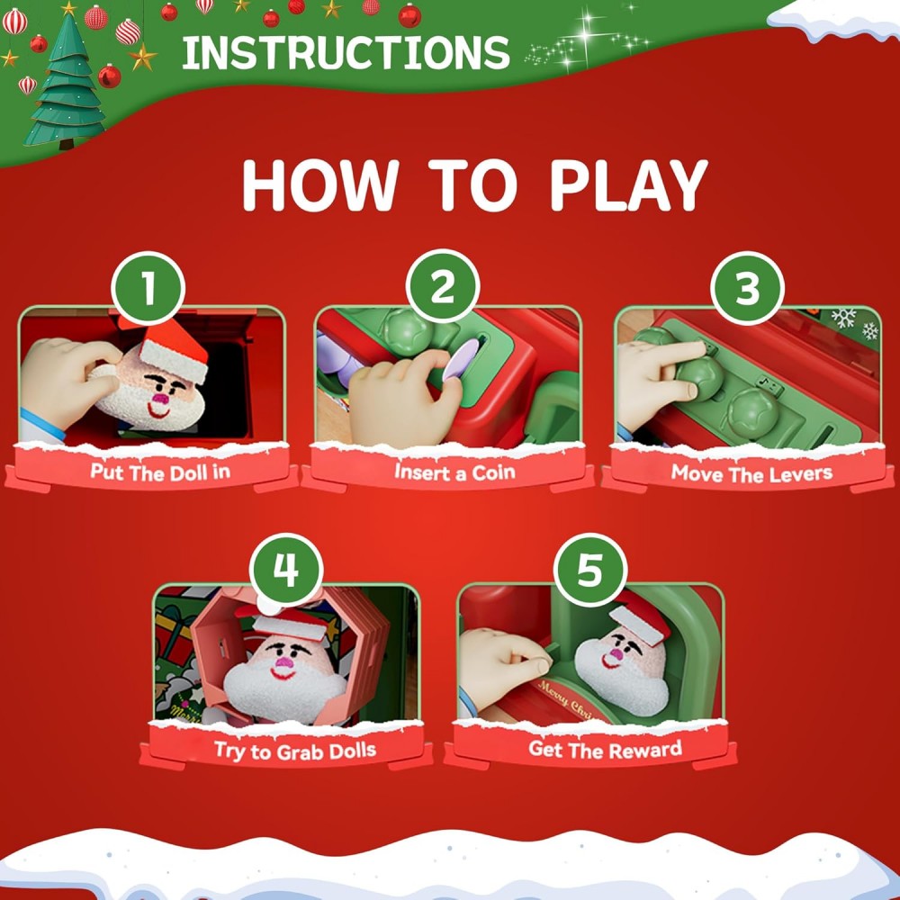 Christmas Claw Machine For Kid - Arcade Games Vending recension och pris