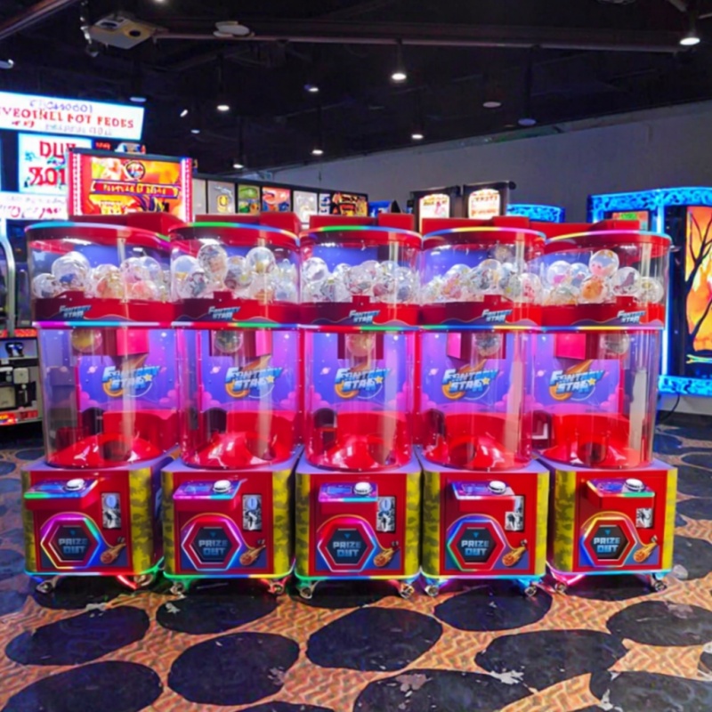 Amusement Park Metal Coin Oper - Prize Capsule Toy Machine recension och pris