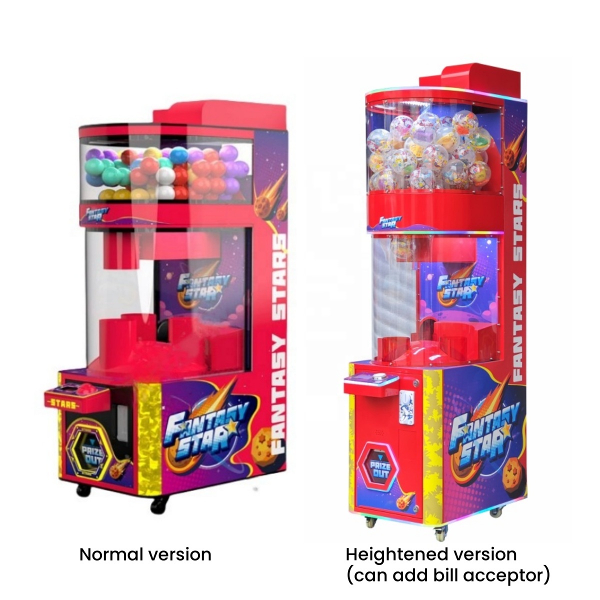 Amusement Park Metal Coin Oper - Prize Capsule Toy Machine recension och pris