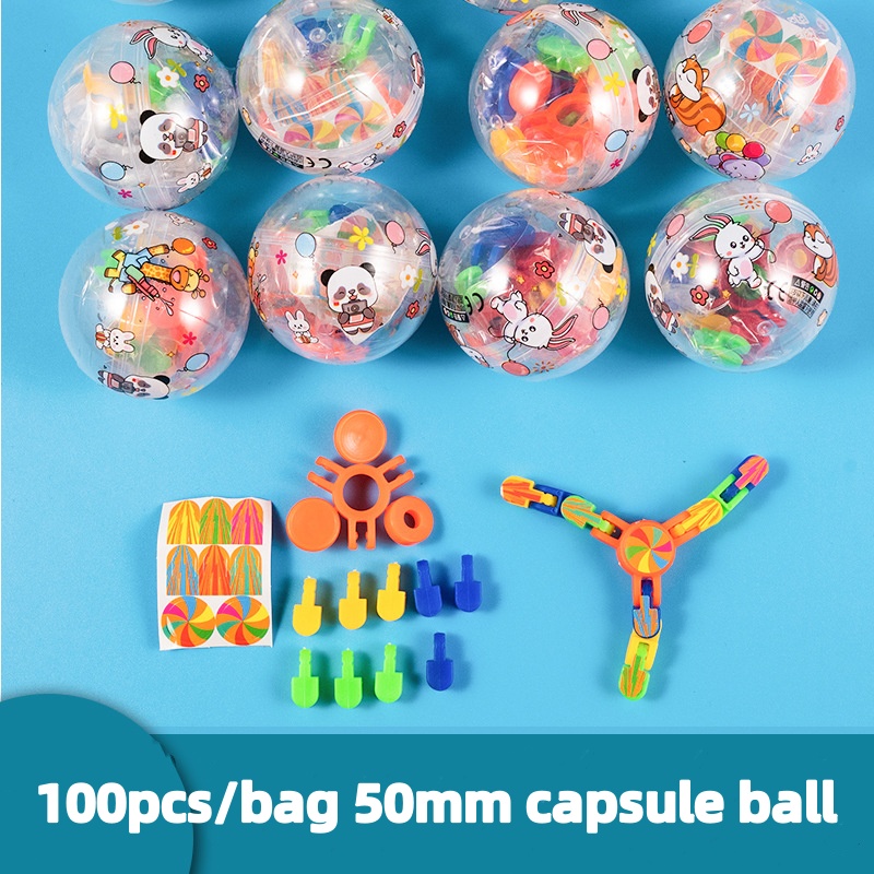 100pcs/bag 50mm capsule ball m - Prize Capsule Toy Machine recension och pris