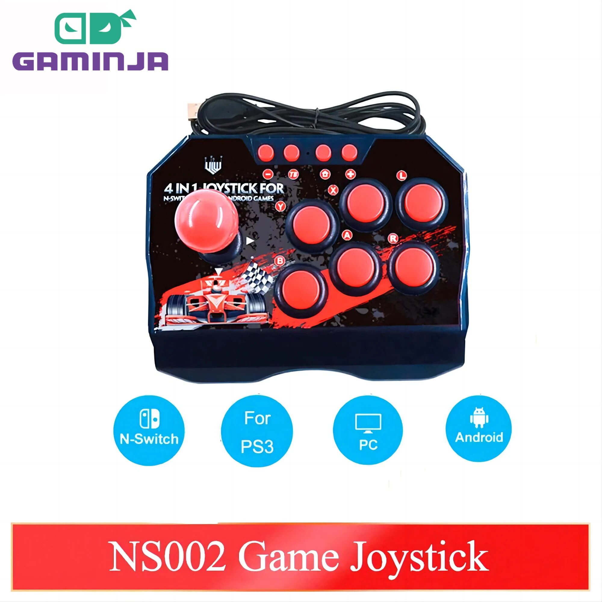 GAMINJA NS002 4 In 1 Retro Arc - Arcade Game Jackpot recension och pris