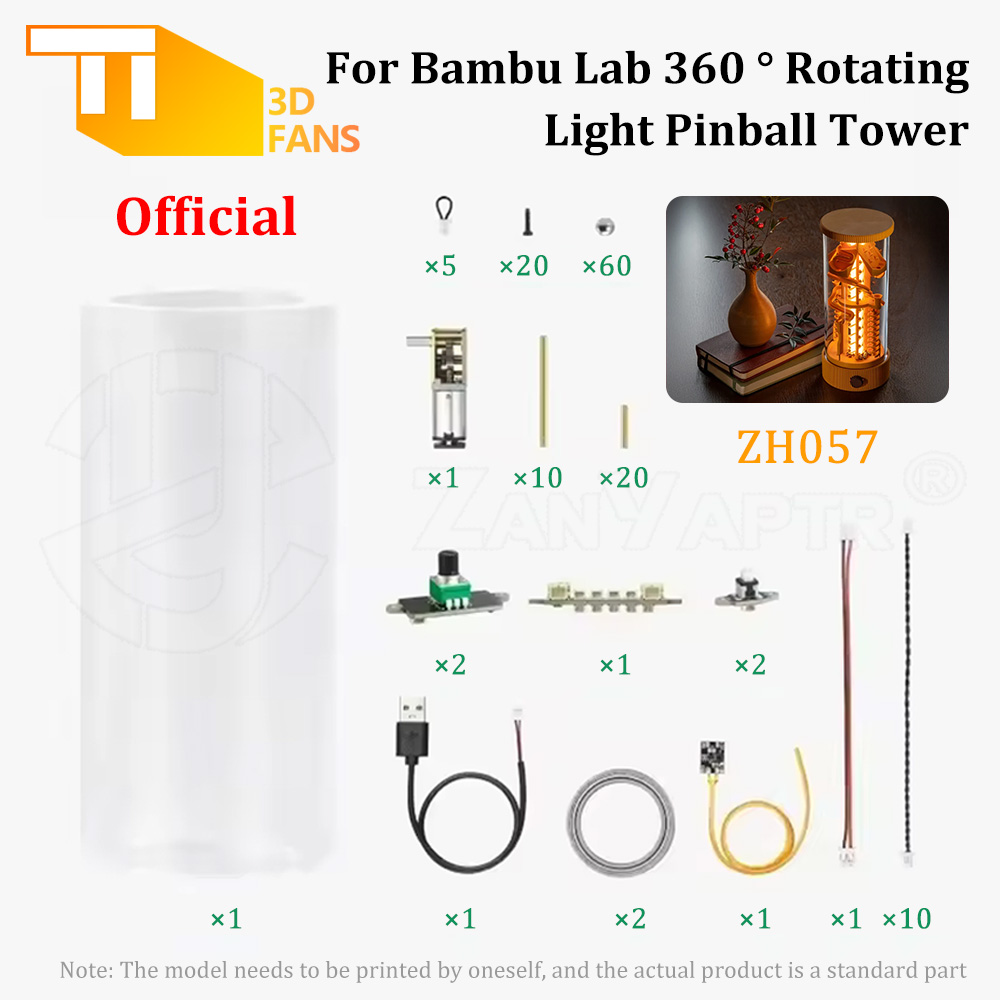 For Bambu Lab DIY 360° Rotatin - Pinball Machine recension och pris