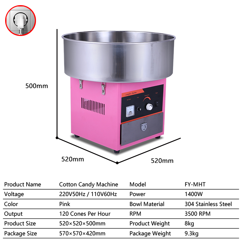 Industrial High Capacity Mini  - Candy Floss Machine recension och pris